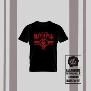 T-Shirt "Le Petit Matheysin" Version Rugby Noir