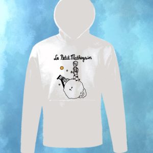 Pull à capuche "Petit Prince" Version Mineur Blanc