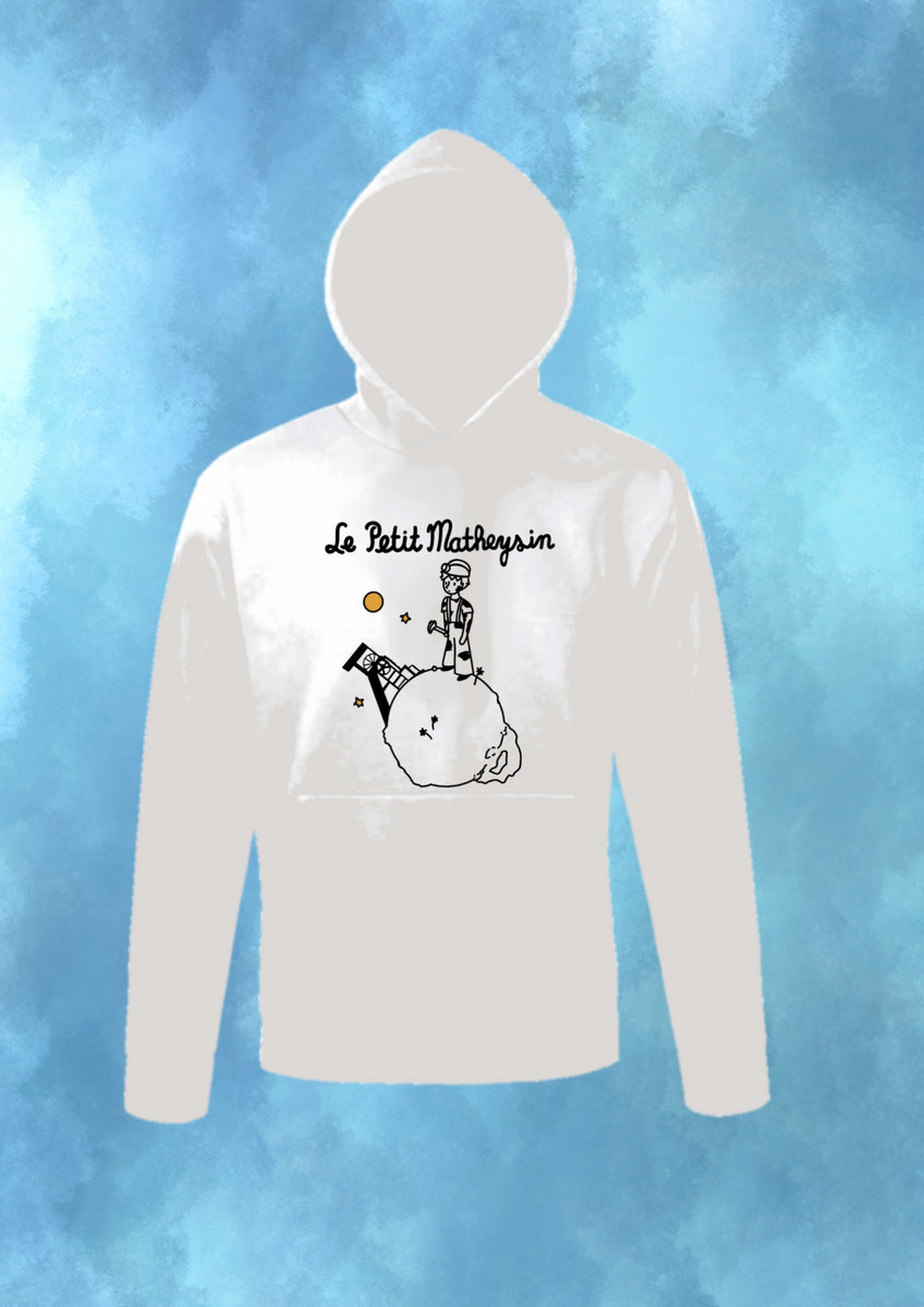 Pull à capuche "Petit Prince" Version Mineur Blanc