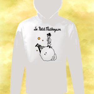Pull à capuche "Petit Prince" Version Napoléon Blanc