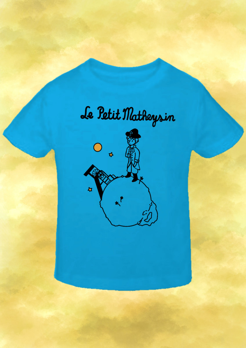 T-Shirt "Petit Prince" Version Napoléon Bleu Turquoise