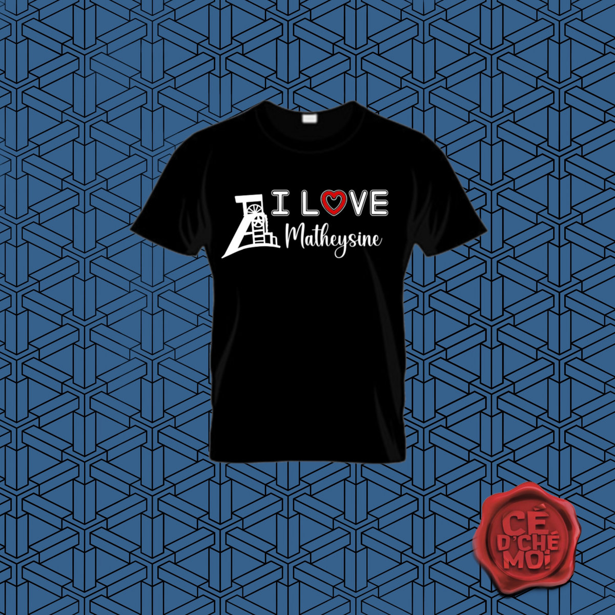 T-Shirt "Love Matheysine" Version Puit Noir