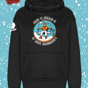 Pull à Capuche "La Morte Merveilleuse" Noir
