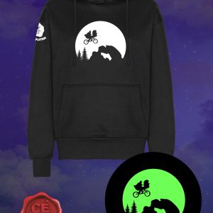 Pull à Capuche "E.T Pierre Percée" Noir