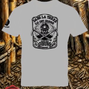 T-Shirt "Mineur dans le Coeur" Gris