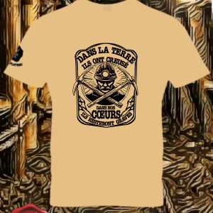 T-Shirt "Mineur dans le Coeur" Sable