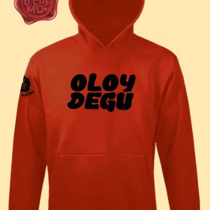 Pull à Capuche "Oloy Degu" Rouge