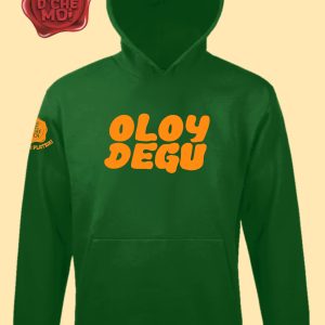 Pull à Capuche "Oloy Degu" Vert
