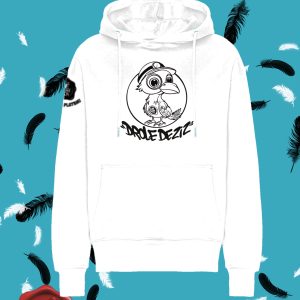 Pull à Capuche "Drôle de Ziz" Blanc