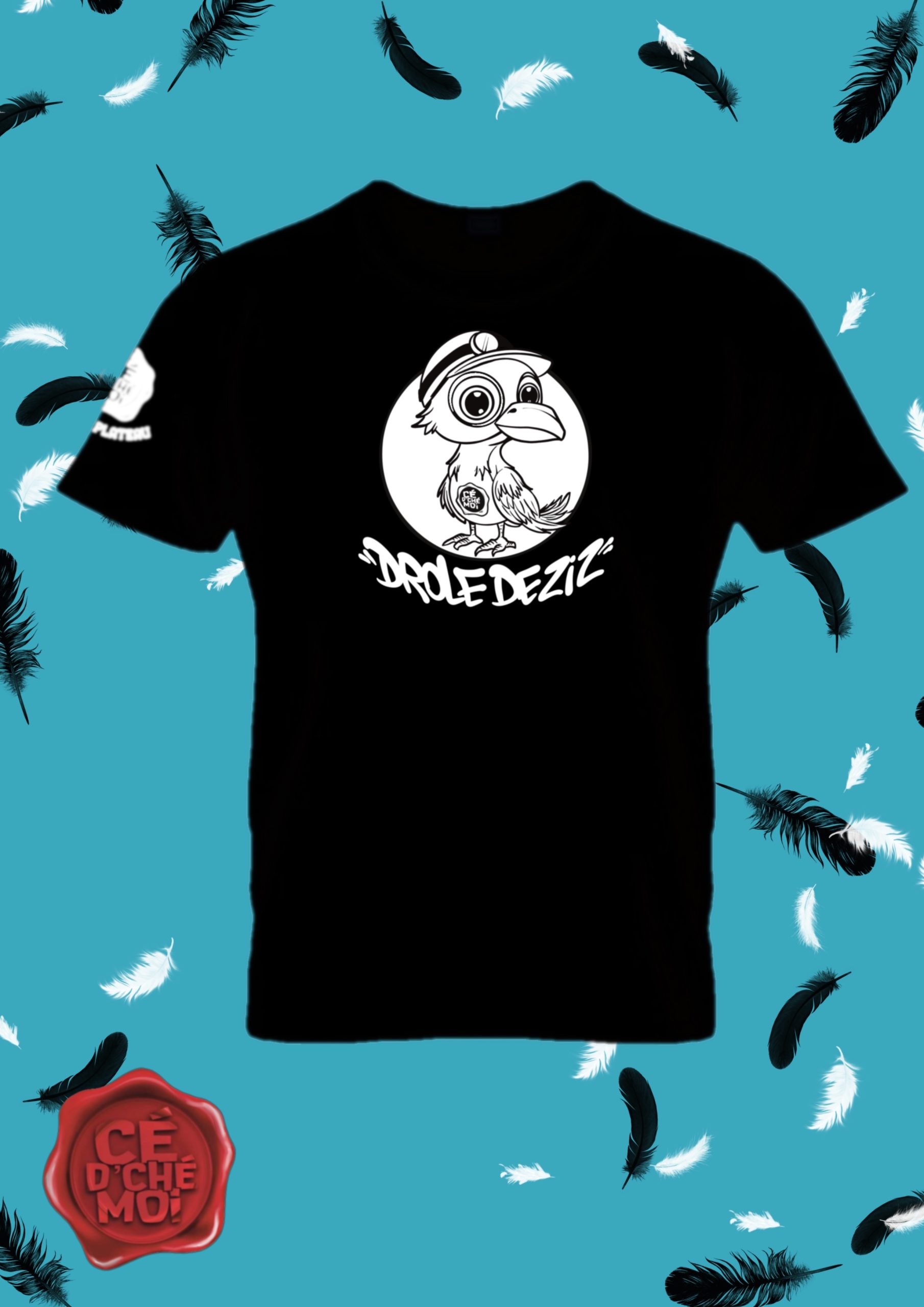 T-Shirt "Drôle de Ziz" Noir