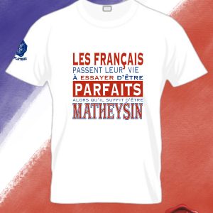 T-Shirt "Français Matheysin" Blanc