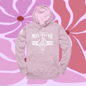 Pull à capuche "La Petite Matheysine" Version Mineur Rose