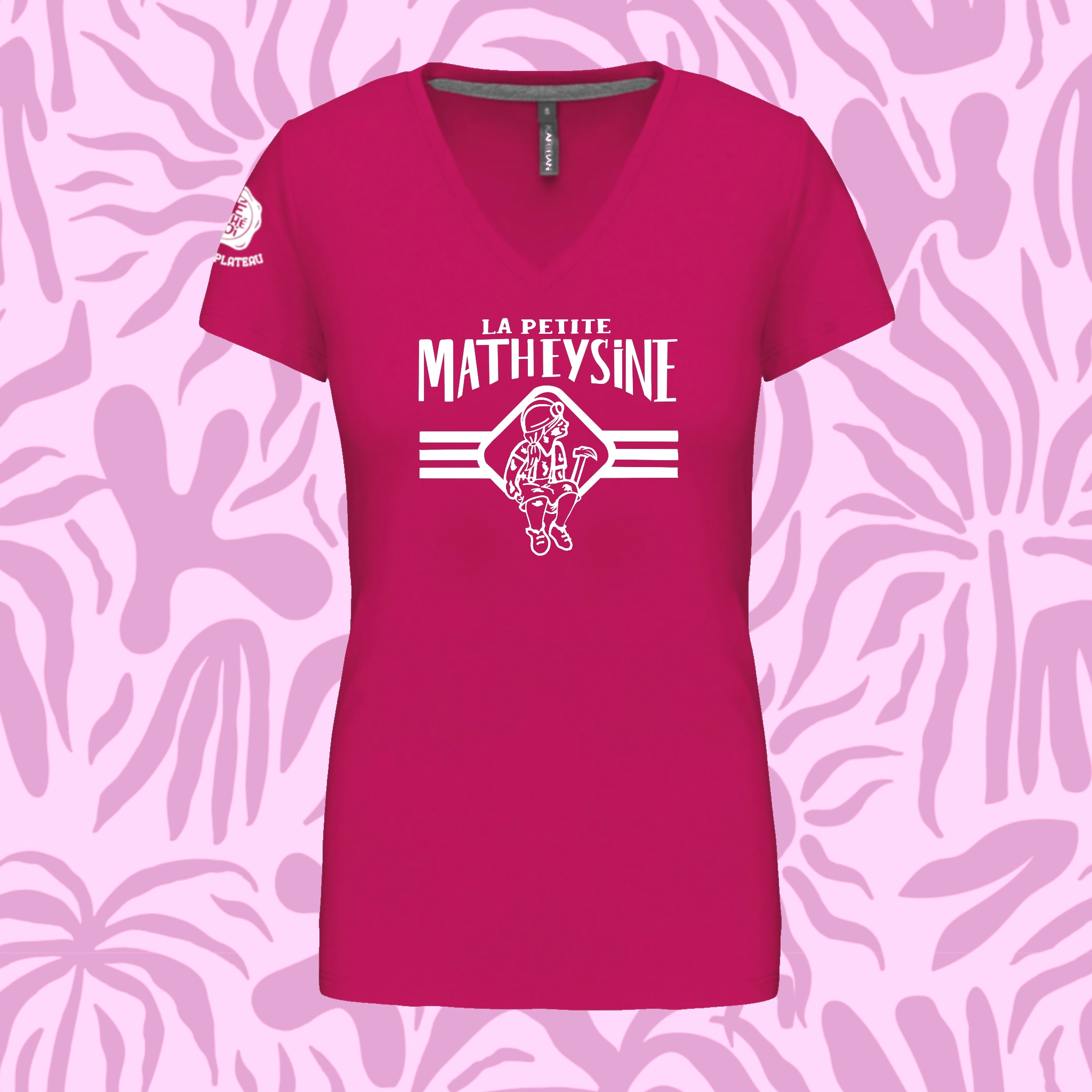 T-Shirt "La Petite Matheysine" Version Rose