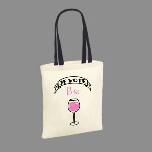 Tote Bag "Je vote Rose"