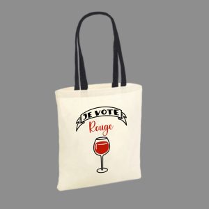 Tote Bag "Je vote Rouge"
