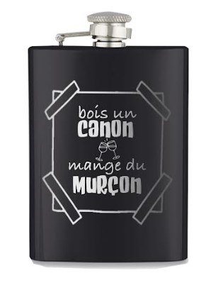 Flasque Metallique "Bois un canon"
