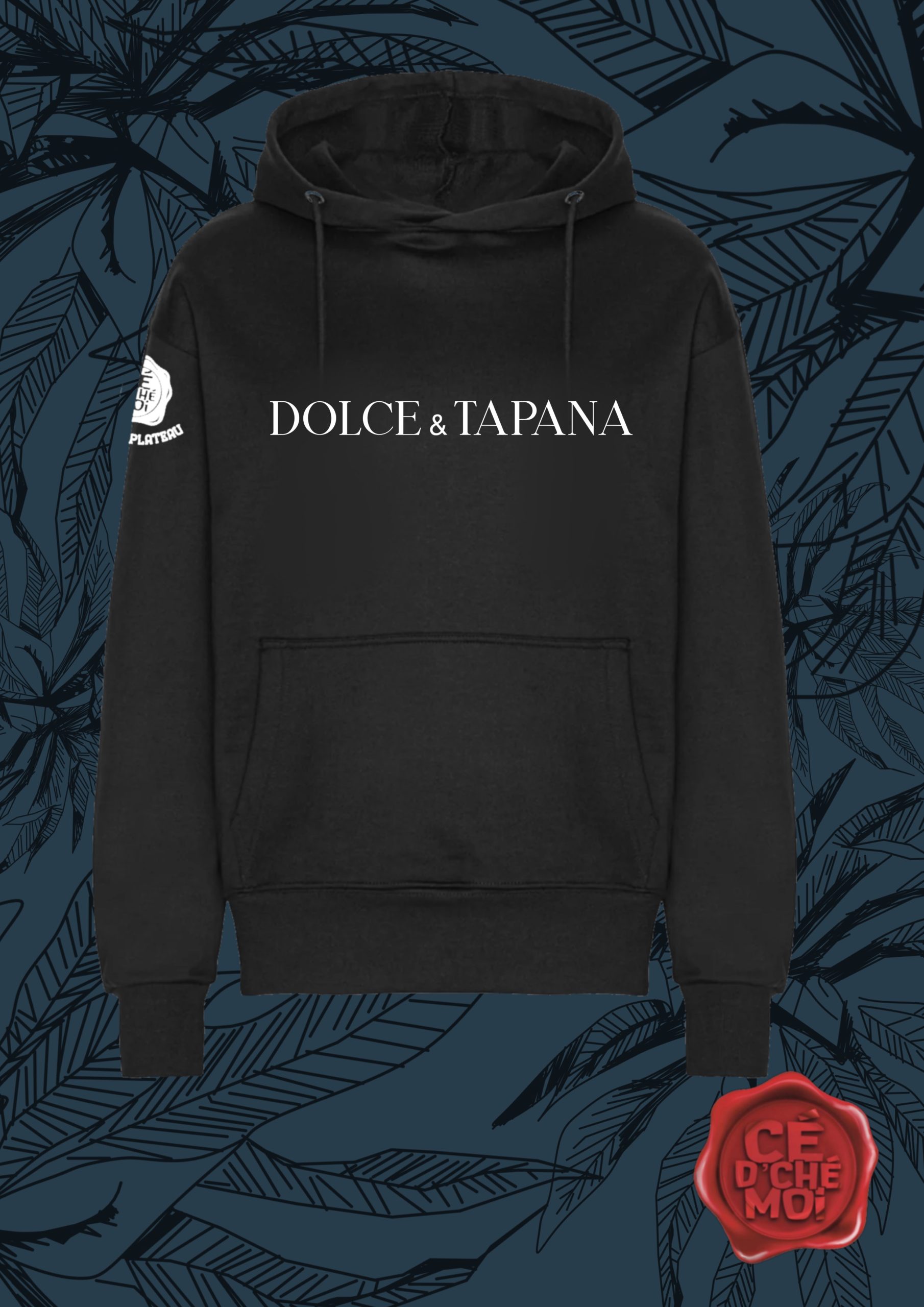 Pull à Capuche "Dolce & Tapana" Noir