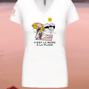 T-Shirt "La Mure à la plage" Version Blanc