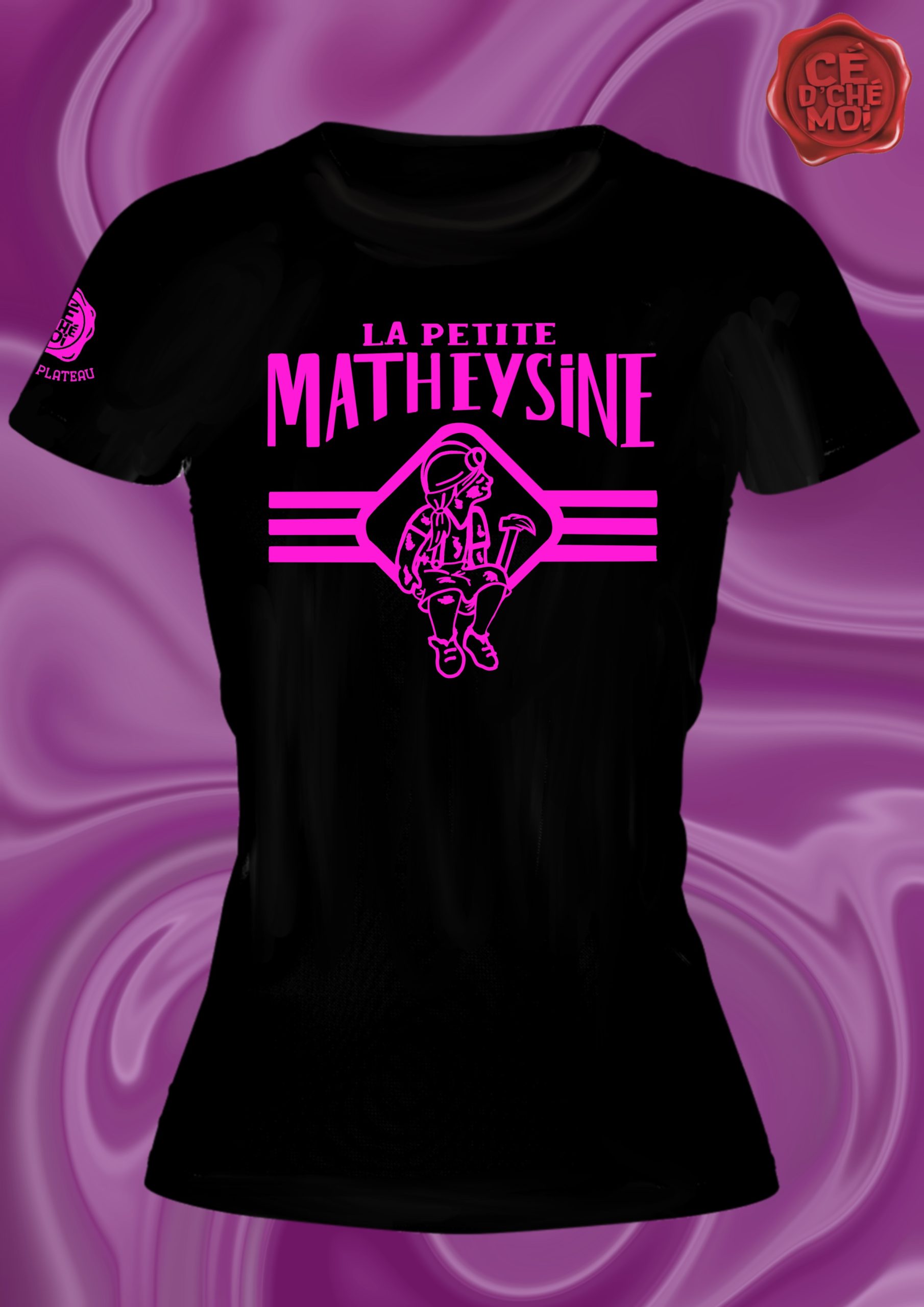 T-Shirt "La Petite Matheysine" Version Noir
