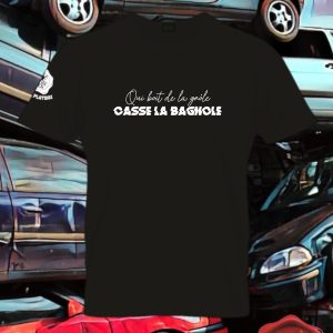 T-Shirt "Qui boit de la gnôle" Noir