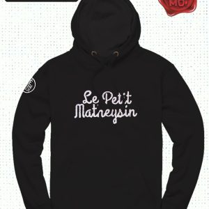 Pull à capuche Brodé "Le Petit Matheysin" Noir
