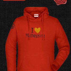 Pull à capuche Brodé "Love Matheysine" Rouge