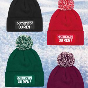 Bonnet Brodé "Matheysin ou rien !"