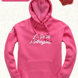 Pull à capuche Brodé "La Petite Matheysine" Rose