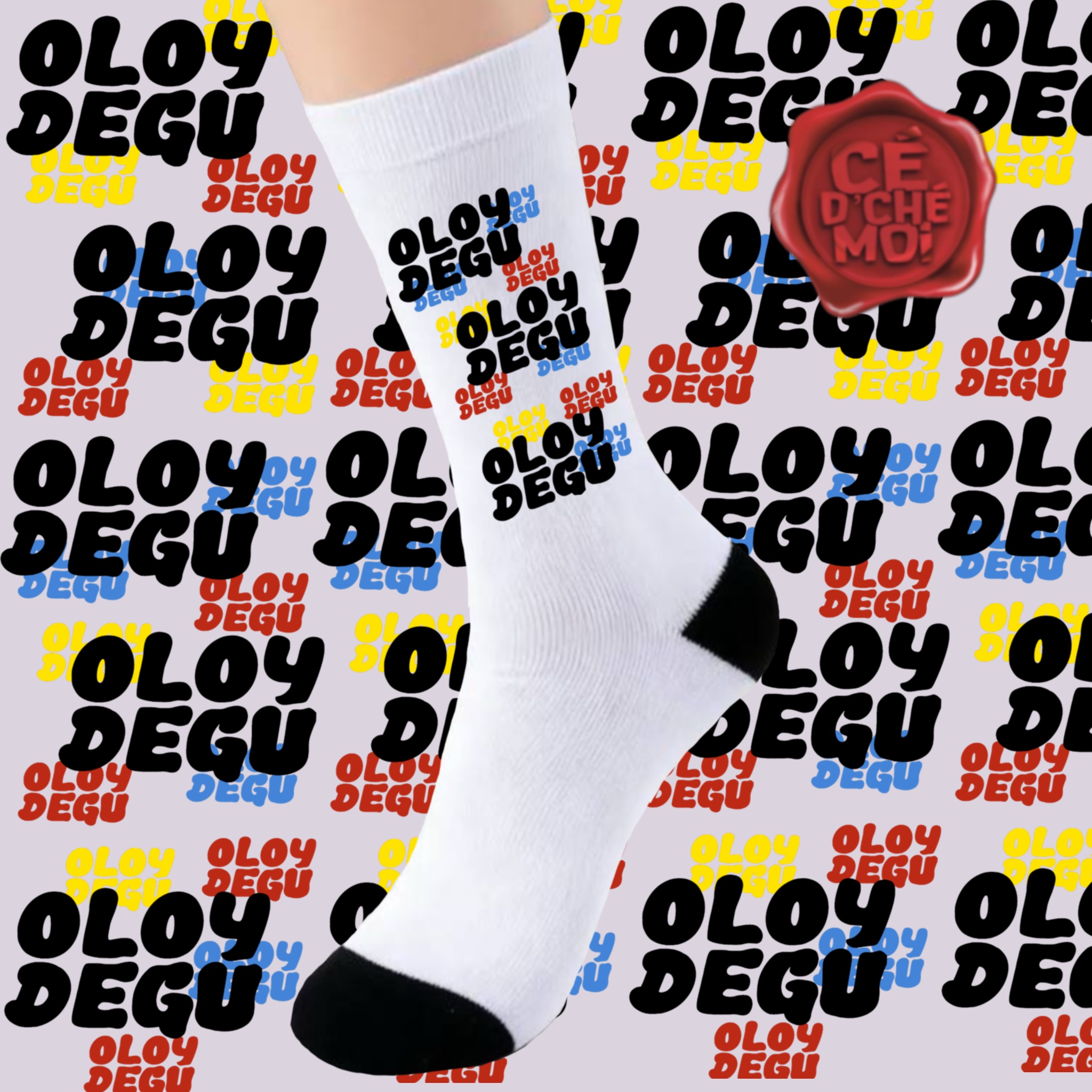 Chaussettes "Oloy Degu" Version Noir