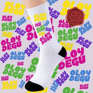 Chaussettes "Oloy Degu" Version Rose