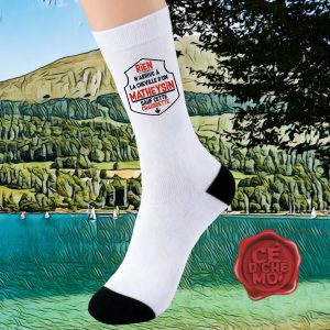 Chaussettes "Rien n'arrive à la cheville d'un Matheysin"